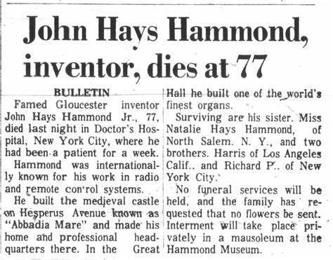 john hays dies.